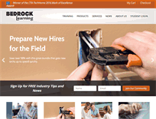 Tablet Screenshot of bedrocklearning.com